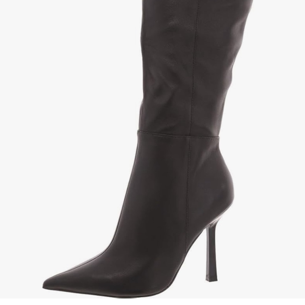 Steve Madden 7.5w Black leather High Boots